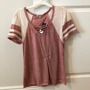 BRAND NEW!!! FITZ + EDDI Strappy Burnout T-Shirt